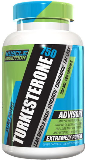 Muscle Addiction Turkesterone 750 60 vegcaps