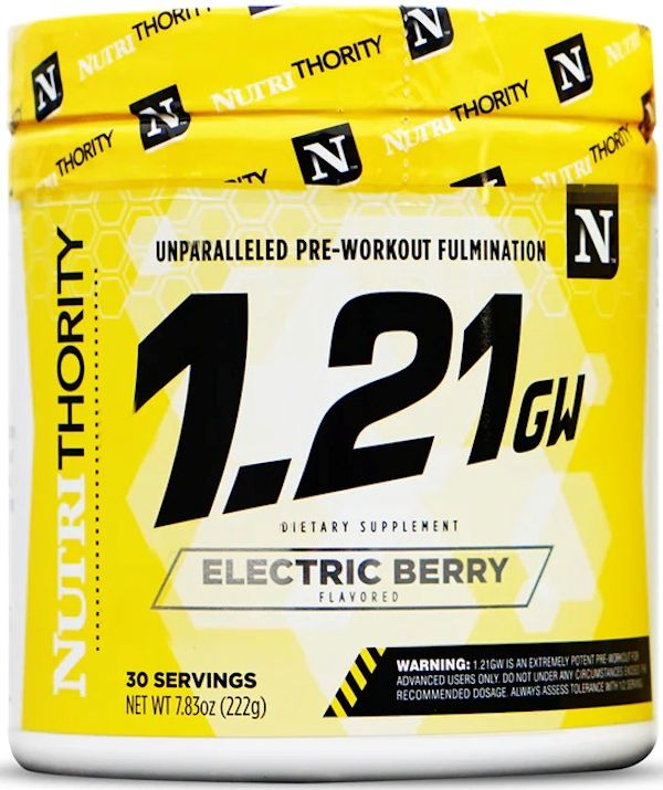 Nutrithority 1.21GW Pre-Workout 30 servings pumps
