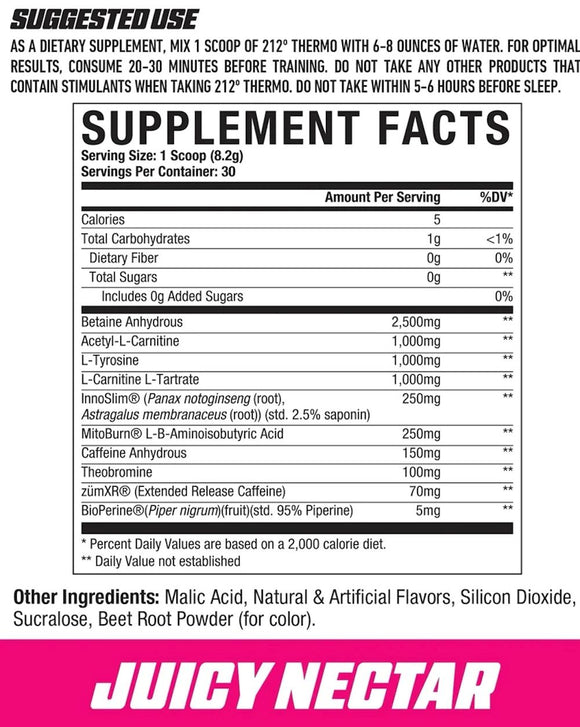 Axe & Sledge 212 Thermo nectar facts