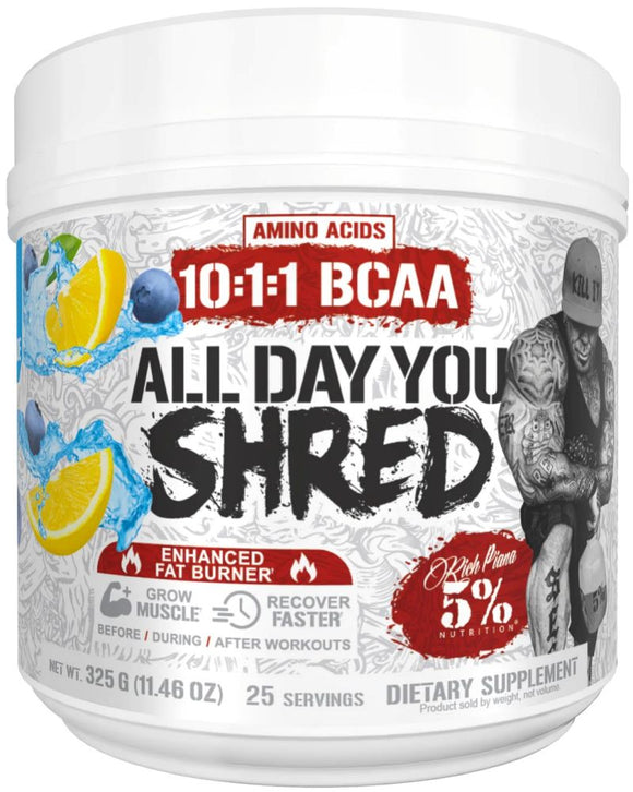 5% Nutrition All Day You Shred Fat Burner blue
