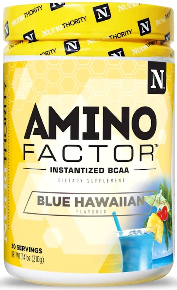 Amino Factor Nutrithority BCAA 30 Servings Blue