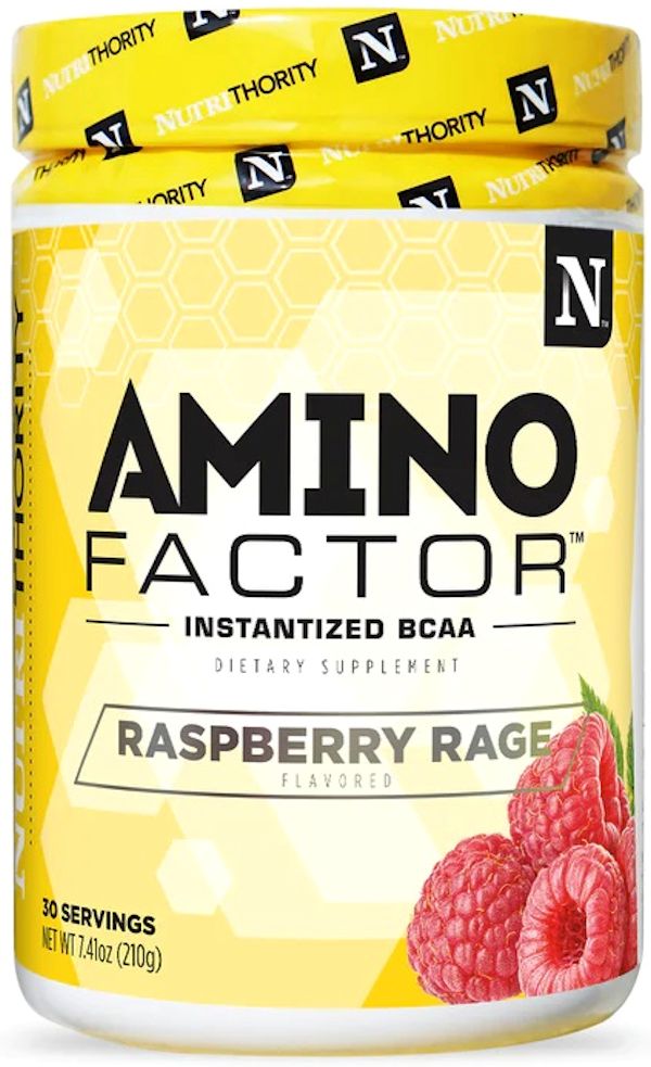 Amino Factor Nutrithority BCAA 30 Servings Rasp