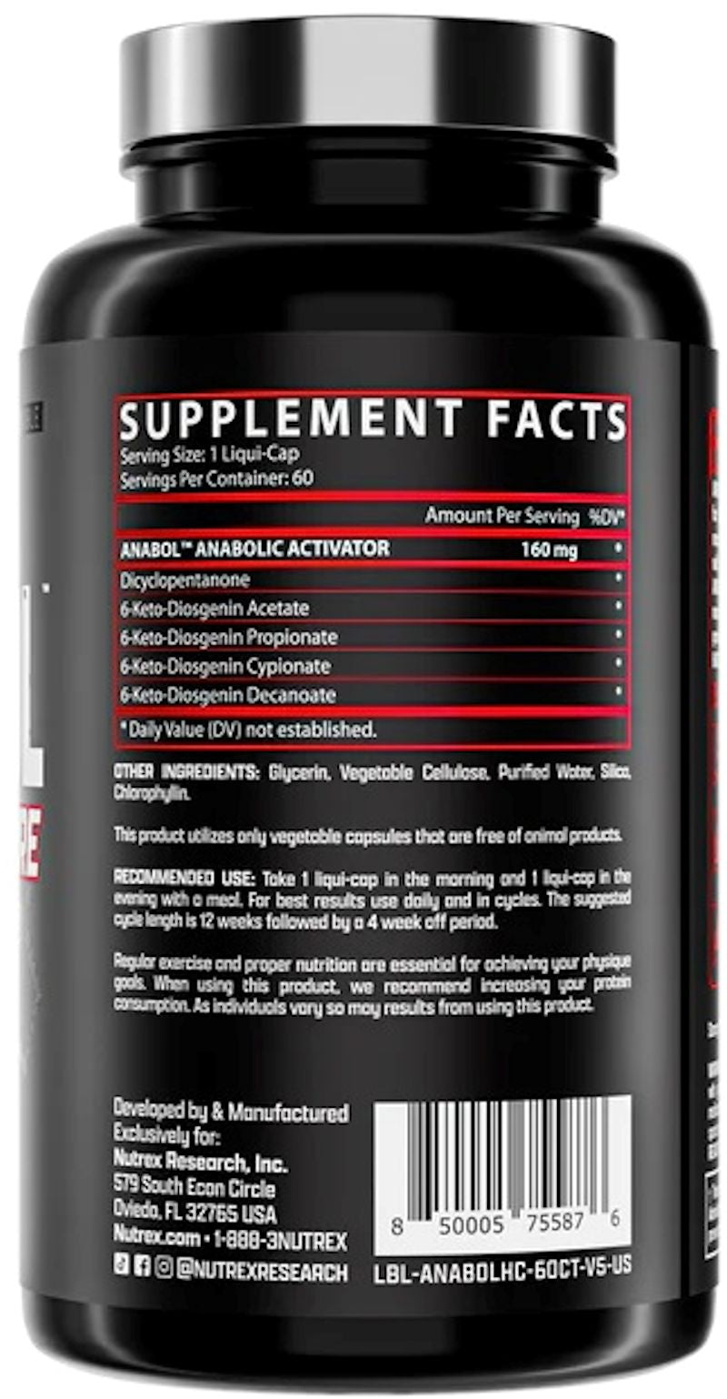 Nutrex Anabol Hardcore Muscle Builder 60 
