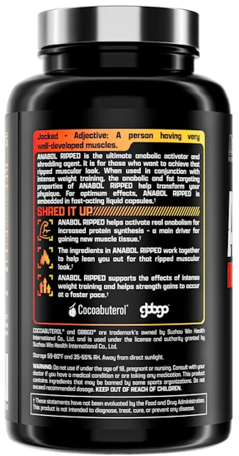 Nutrex Anabol Ripped potent fat burner back