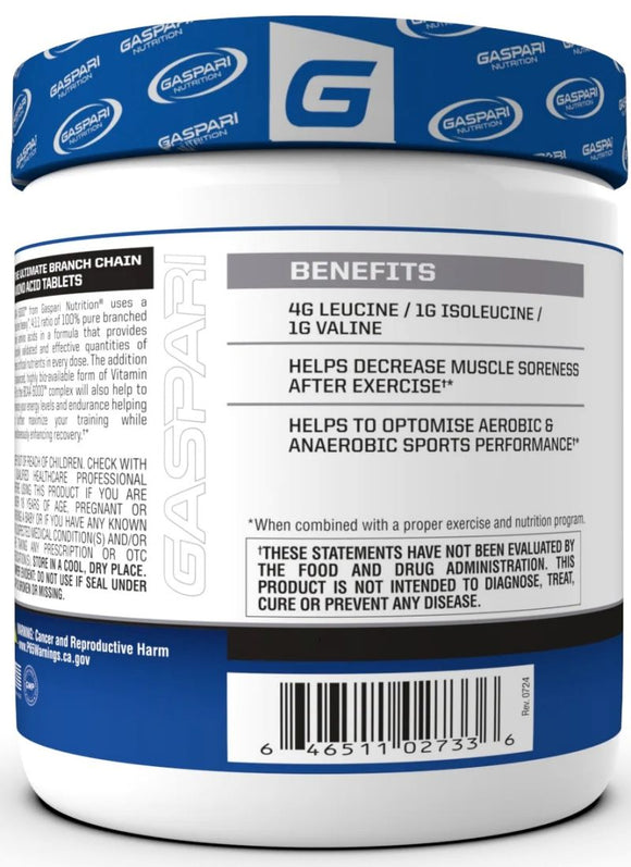 Gaspari Nutrition BCAA back