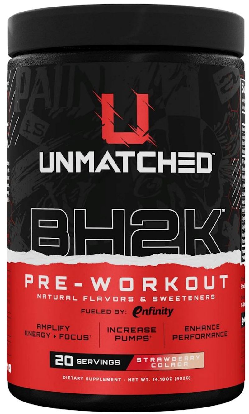 Unmatched Supps BH2K Pre Workout pink
