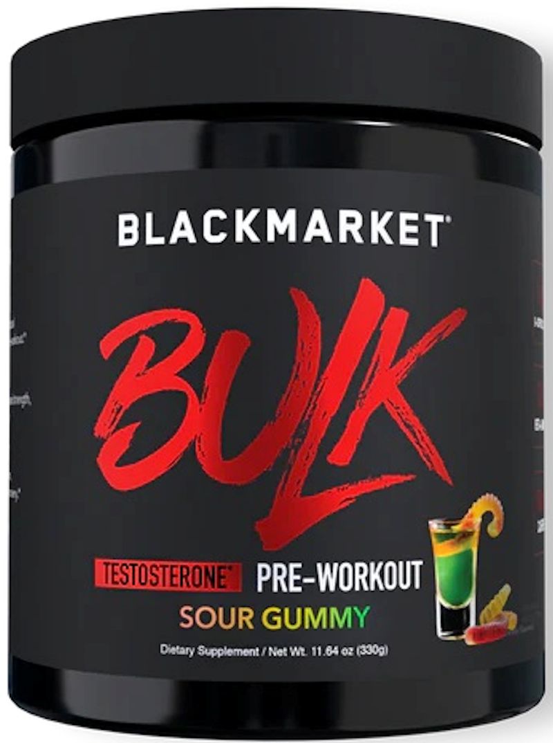 BlackMarket Labs Bulk Pre-Workout rings