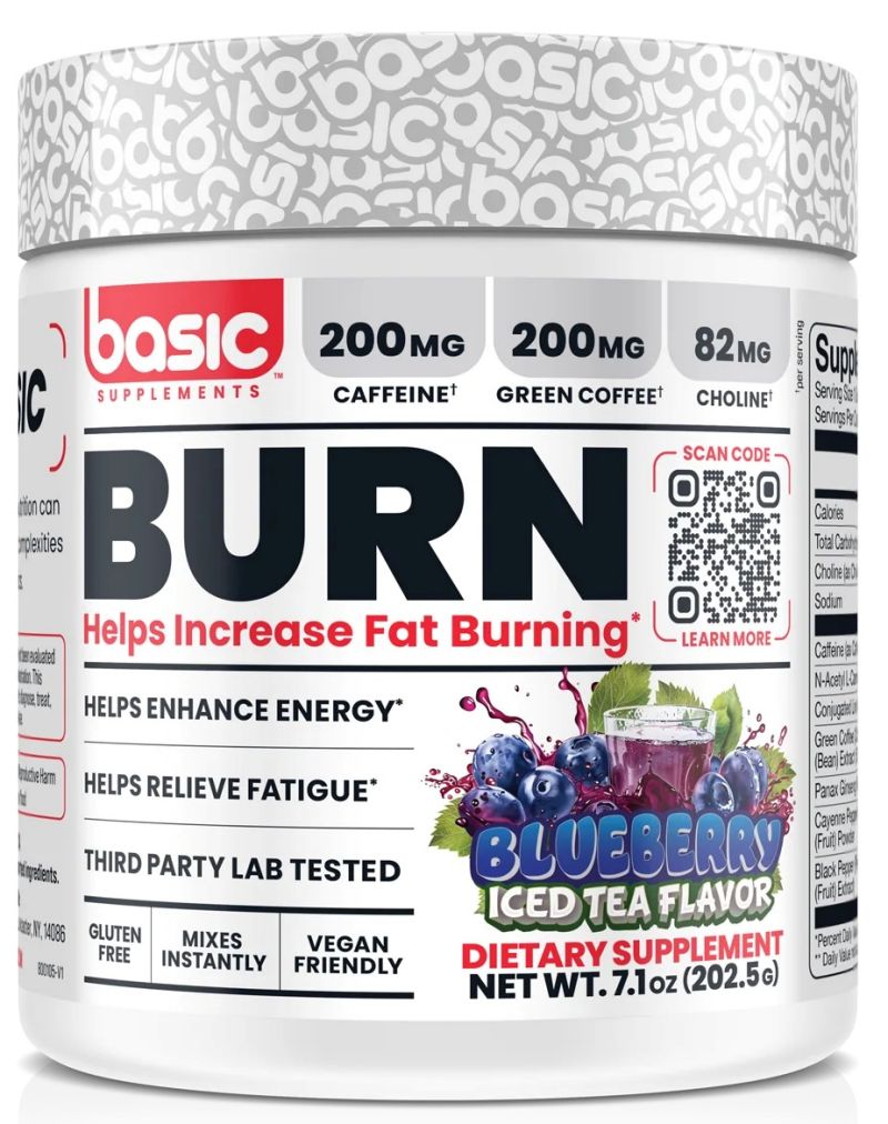 Basic Supplements Basic Burn Pre-Workout Strawberry Dragonfruit | Low ...