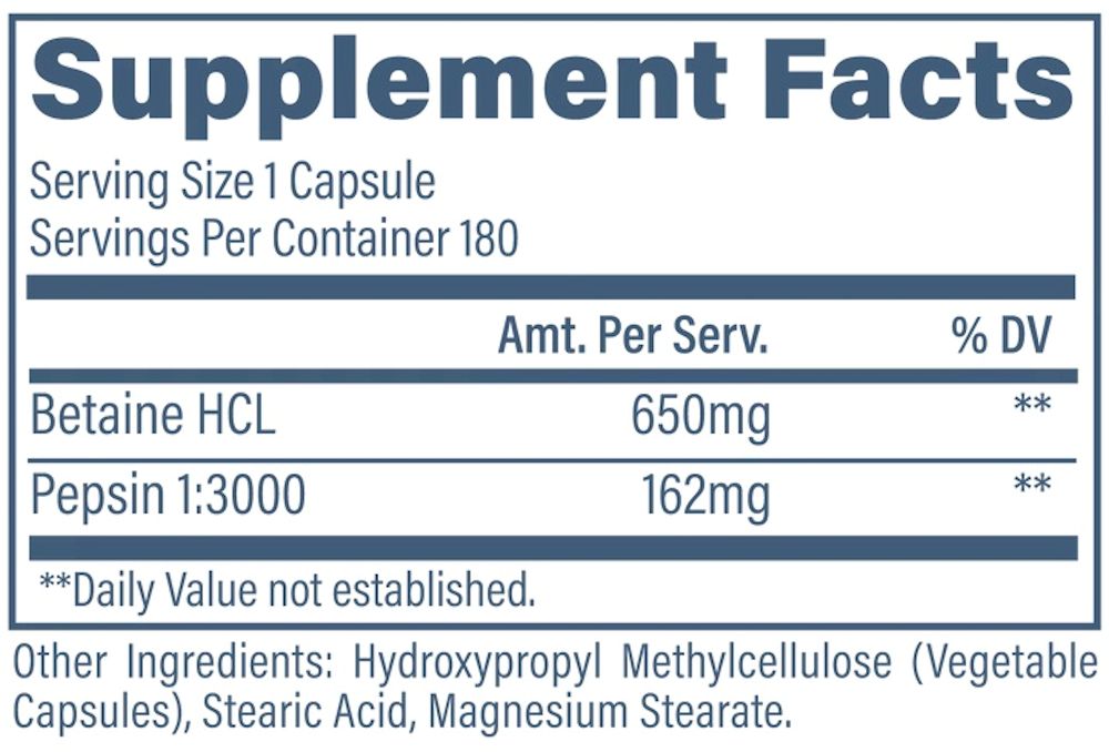 Betaine HCL | Digestive Enzyme | Revive fact
