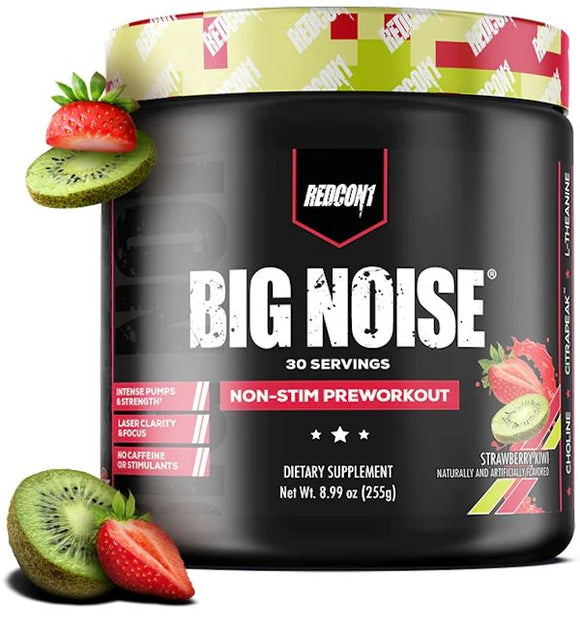 RedCon1 Big Noise Non Stim Pre Workout straw