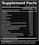 Black Magic BZRK Blackout Pre-Workout facts