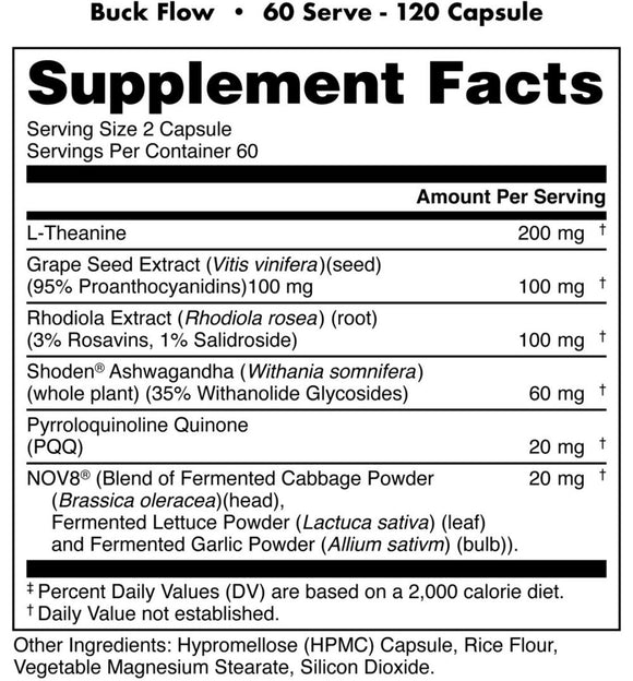Bucked Up Flow | Pre-Workout Capsules