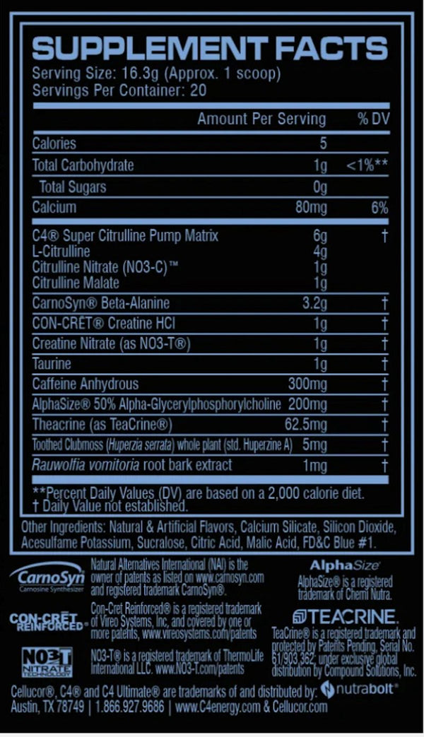 Cellucor C4 Ultimate 20 serving