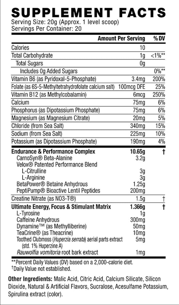 Cellucor C4 Ultimate High Stim Pre-Workout fact