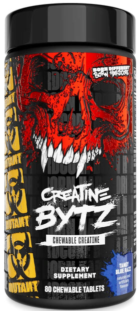 MUTANT Creatine Bytz Tandy Blue Razz Sugar Free Chewable Creatine Tablets