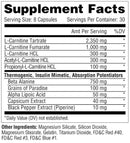 Metabolic Nutrition Carni-10 240 Caps fact