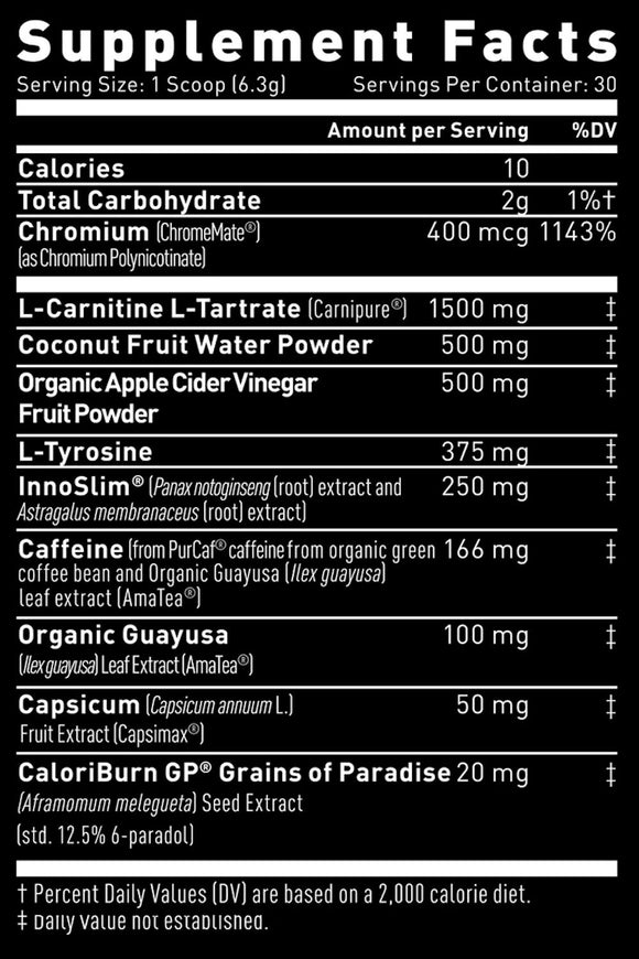 KAGED Clean Burn Elite Powder facts
