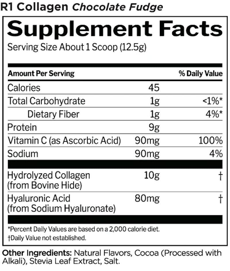 Rule One Collagen Peptides 20 servings fact