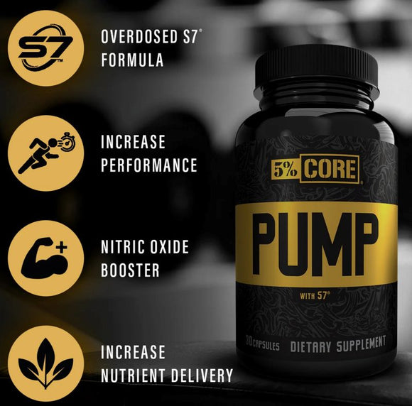 5% Nutrition Pump Caps Stimulant-Free banner
