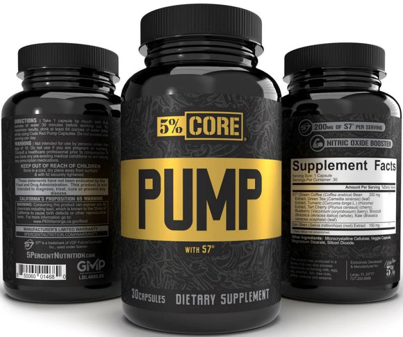 5% Nutrition Pump Caps Stimulant-Free 
