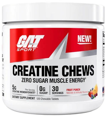GAT SPORT Creatine Chews Lean Muscle 120ct
