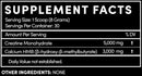 Thentic Creatine Monohydrate + HMB facts