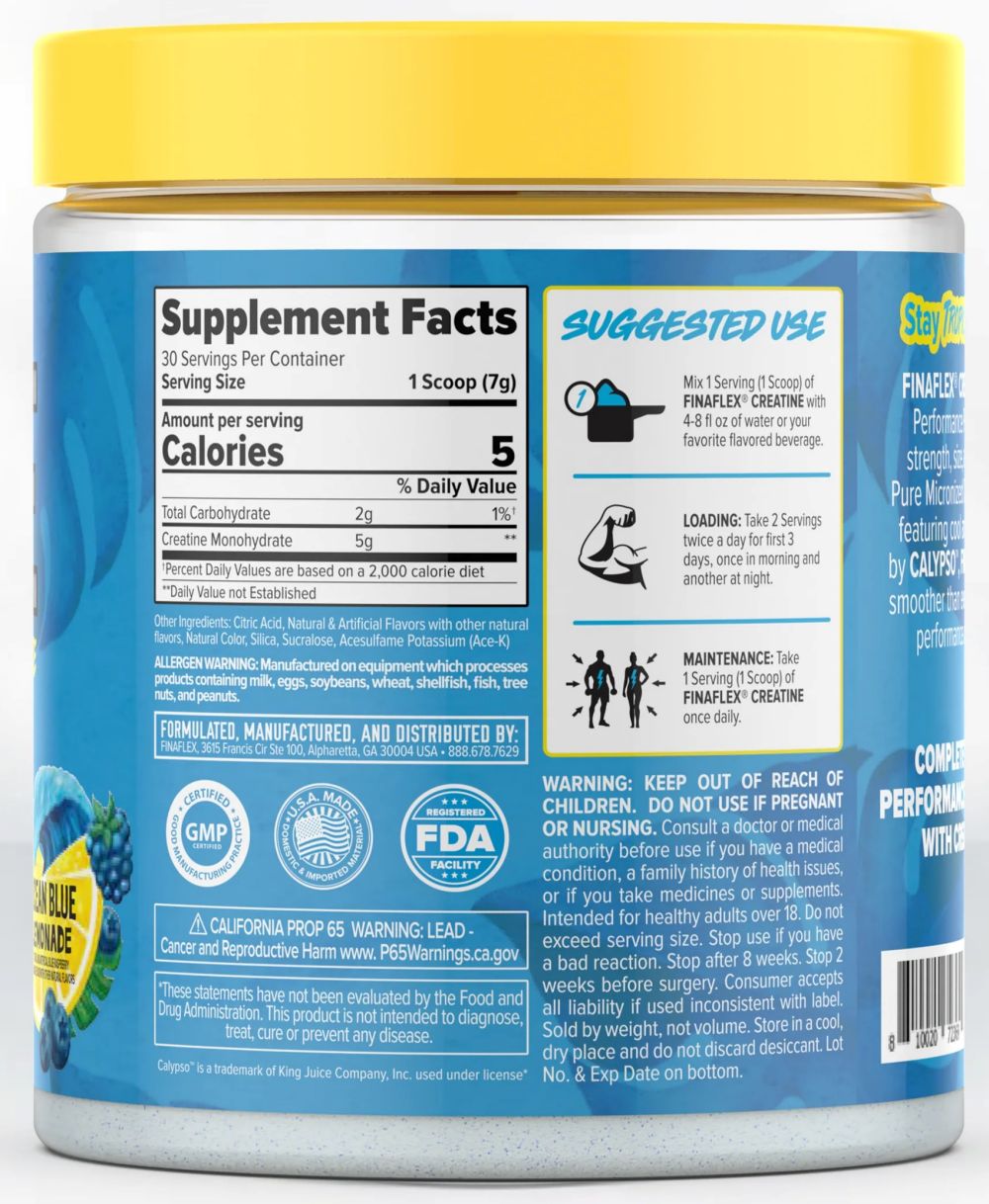 Finaflex Creatine + Calypso ocean back