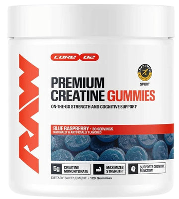 RAW Nutrition, Premium Creatine Gummies, 5gms
