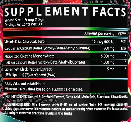 Nutrex Creatine+ HMB, Strength fact
