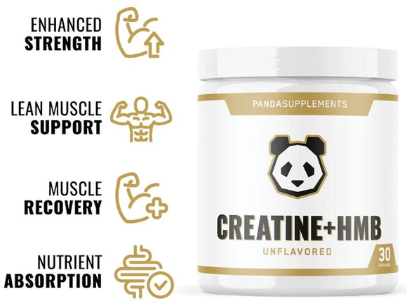Panda Supps Creatine + HMB Lean Mass Muscle banner
