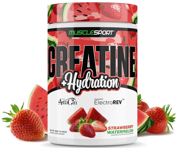 Musclesport Creatine+Hydration Strawberry 