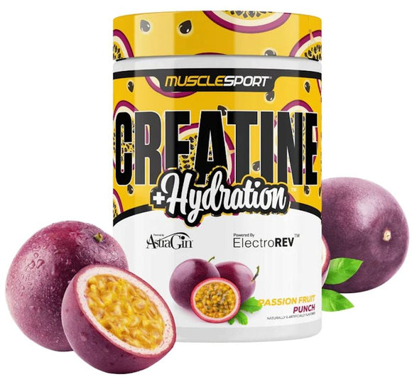Musclesport Creatine+Hydration Pre-Workout, Muscle Gains