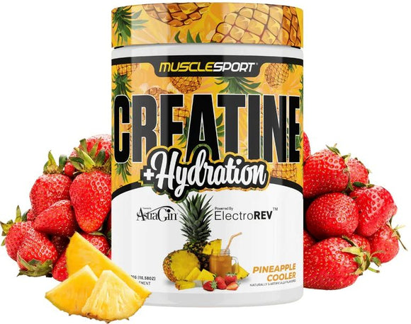 Musclesport Creatine+Hydration Pre-Workout, Muscle Gains