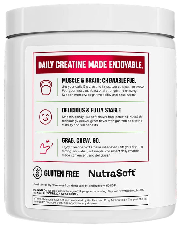 Nutrex Creatine Soft Chews back