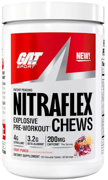 GAT Sport Nitraflex Chews Fast-Acting Pre-Workout
