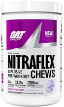 GAT Sport Nitraflex Chews Fast-Acting Pre-Workout grape
