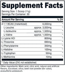 PrimaForce EAA Powder Recovery 30 Servings facts