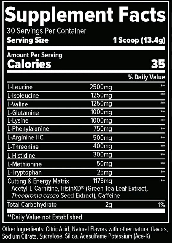 FinaFlex EAA Hardcore Plus Fat Burner fact
