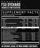 Inspired Nutraceuticals FSU Dyehard Non-Stim Pre-Workout facts