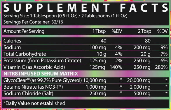 FSU Serum Inspired Nutraceuticals Non-Stim Pre-Workout fact