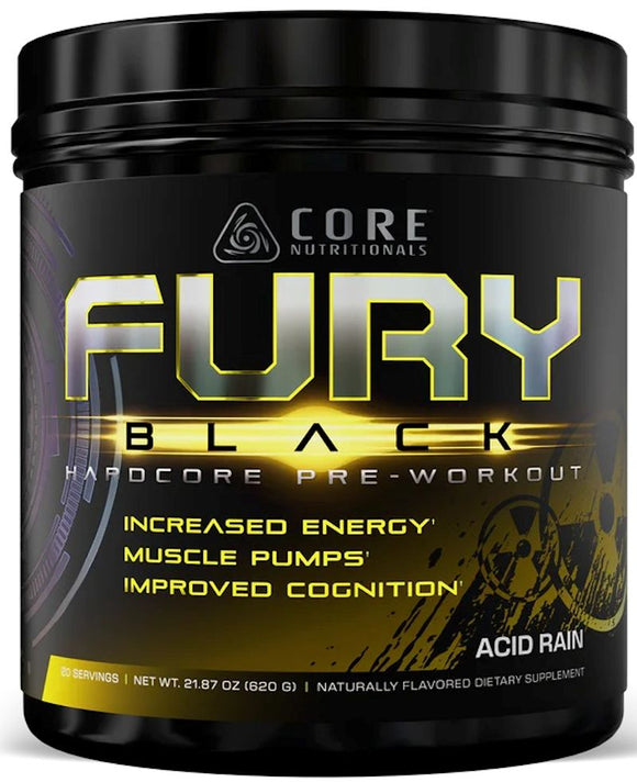 Core Nutritionals FURY BLACK Pre-Workout High Stim a
