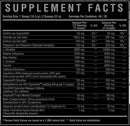 Core Nutritionals FURY BLACK Pre-Workout High Stim fact
