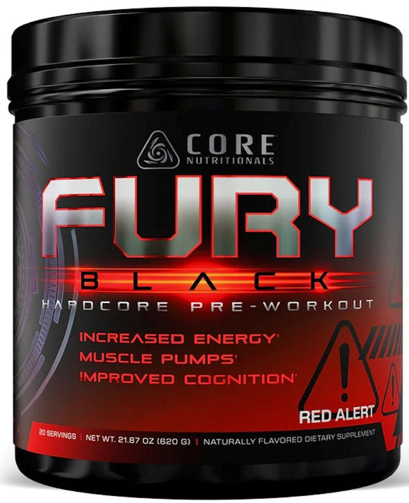 Core Nutritionals FURY BLACK Pre-Workout High Stim t
