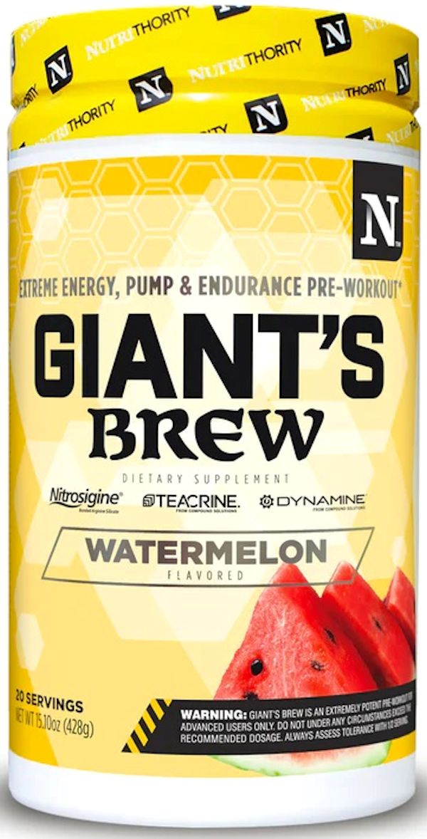 Nutrithority Gaint's Brew Intense Pre-Workout waterm