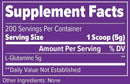 FinaFlex Pure Glutamine 200 servings facts
