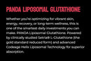 PANDA Supps Glutathione Powerful Antioxidant baner
