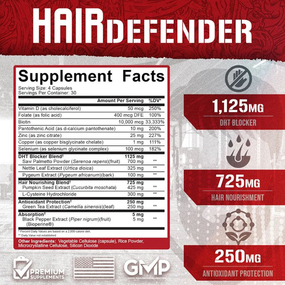 5% Nutrition Hair Defender hair and scalp from within fact