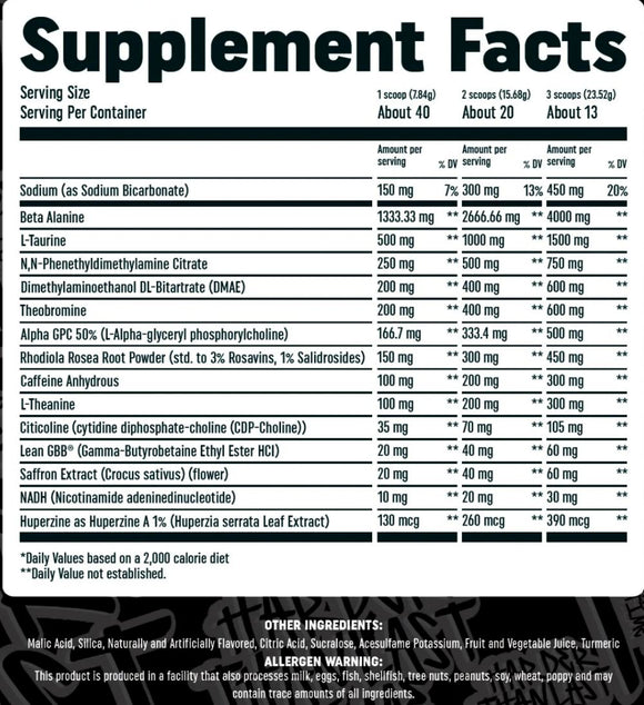 HTLT Hardcor3D Preworkout