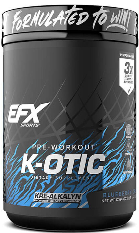 EFX K-OTIC Pre-Workout blue