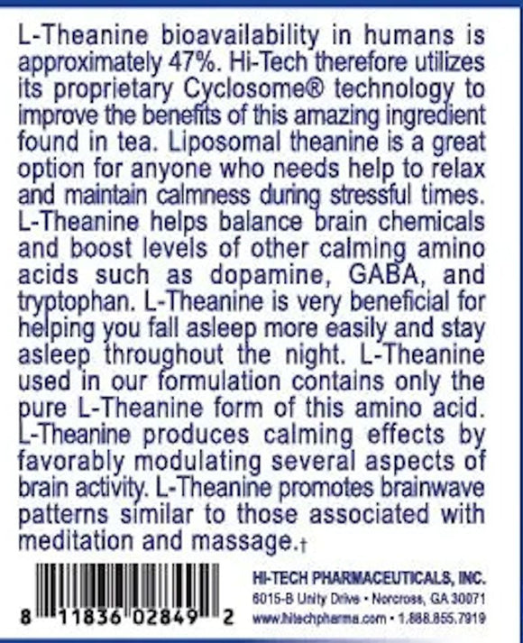 Hi-Tech Pharma L-Theanine banner